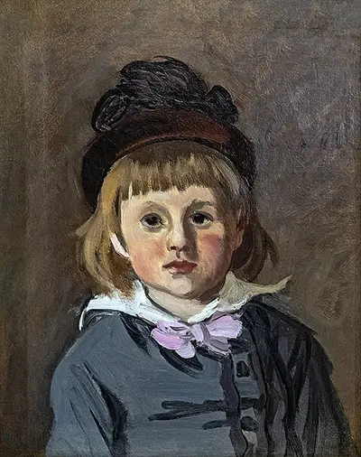 Portrait of Jean Monet Wearing a Hat with a Pompom Claude Monet